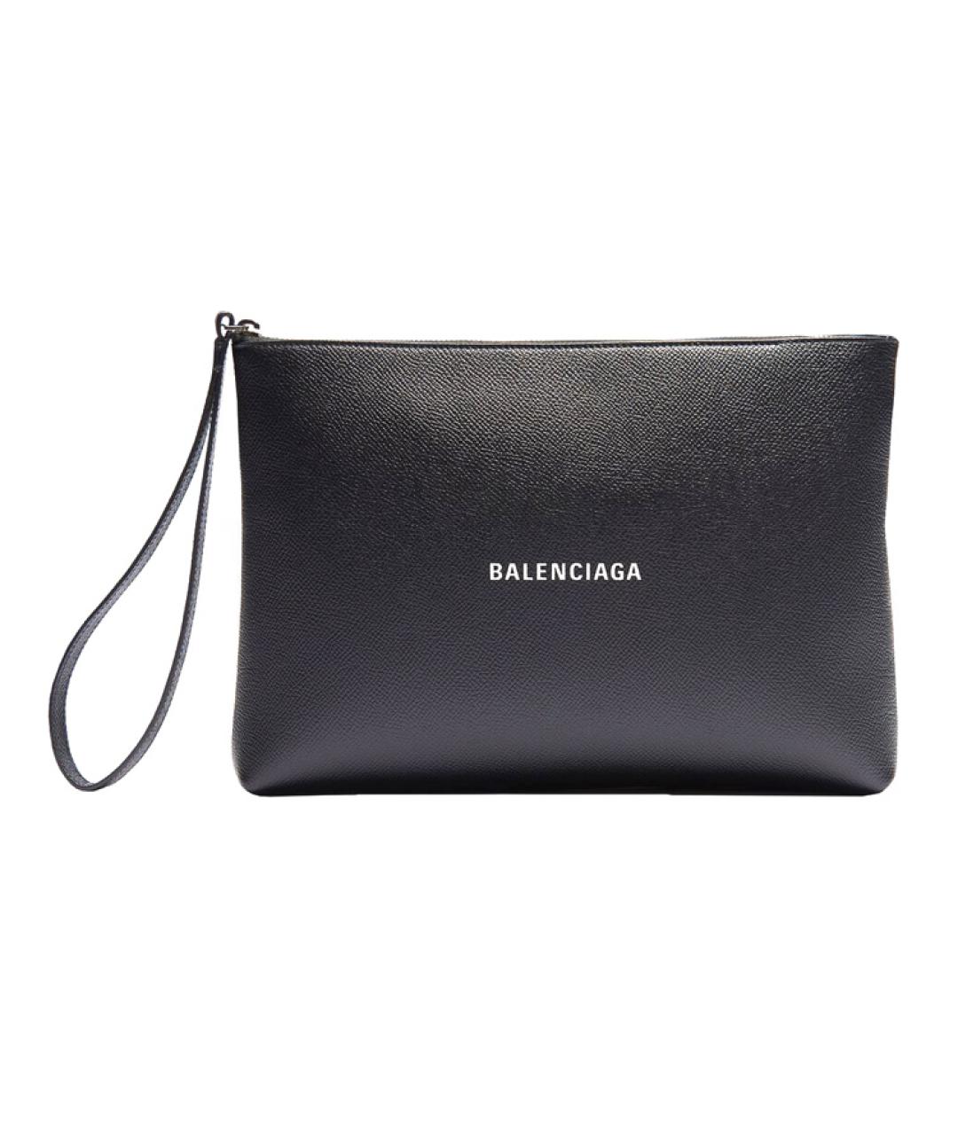 BALENCIAGA Черная кожаная папка для документов, фото 1