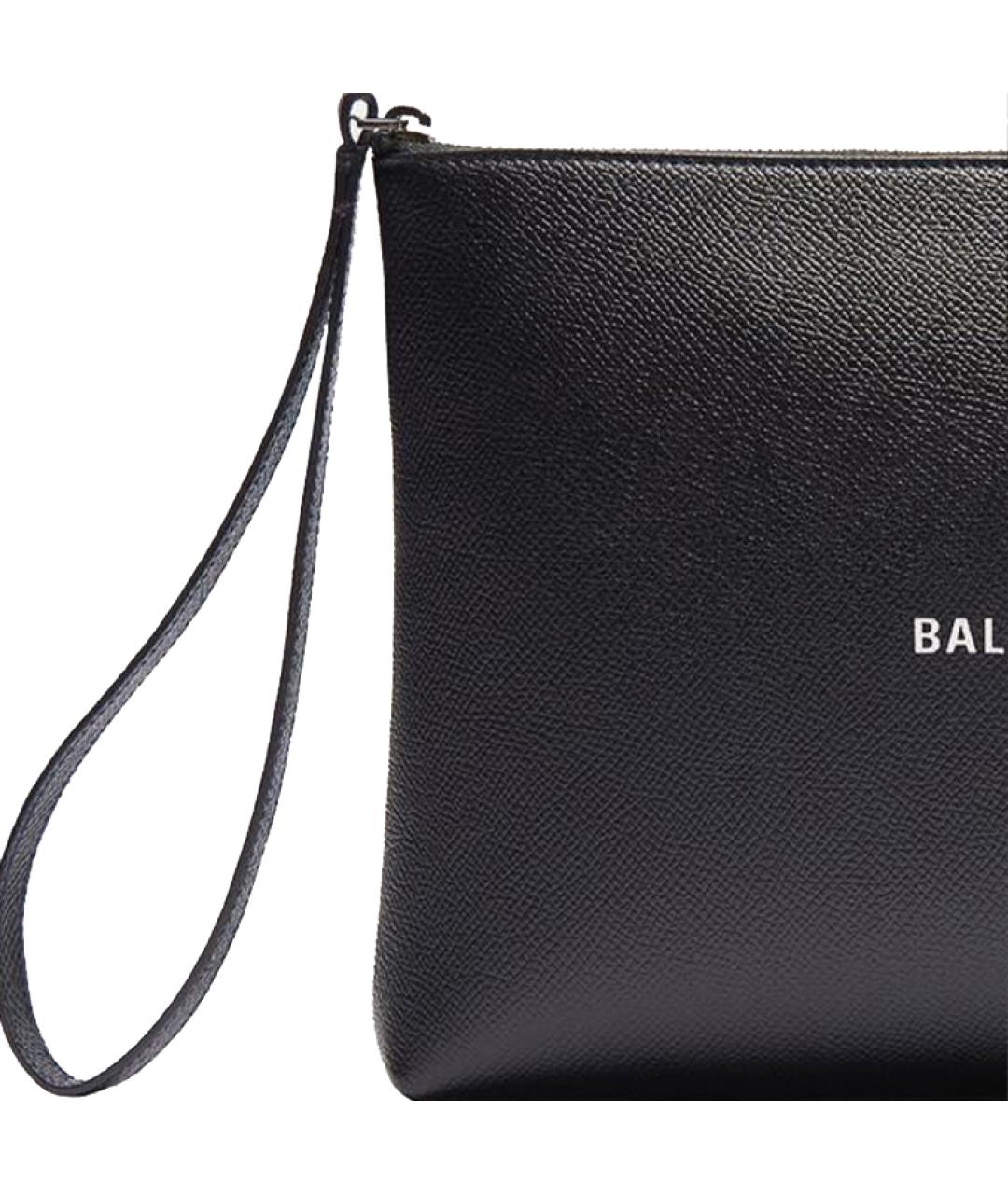 BALENCIAGA Черная кожаная папка для документов, фото 4