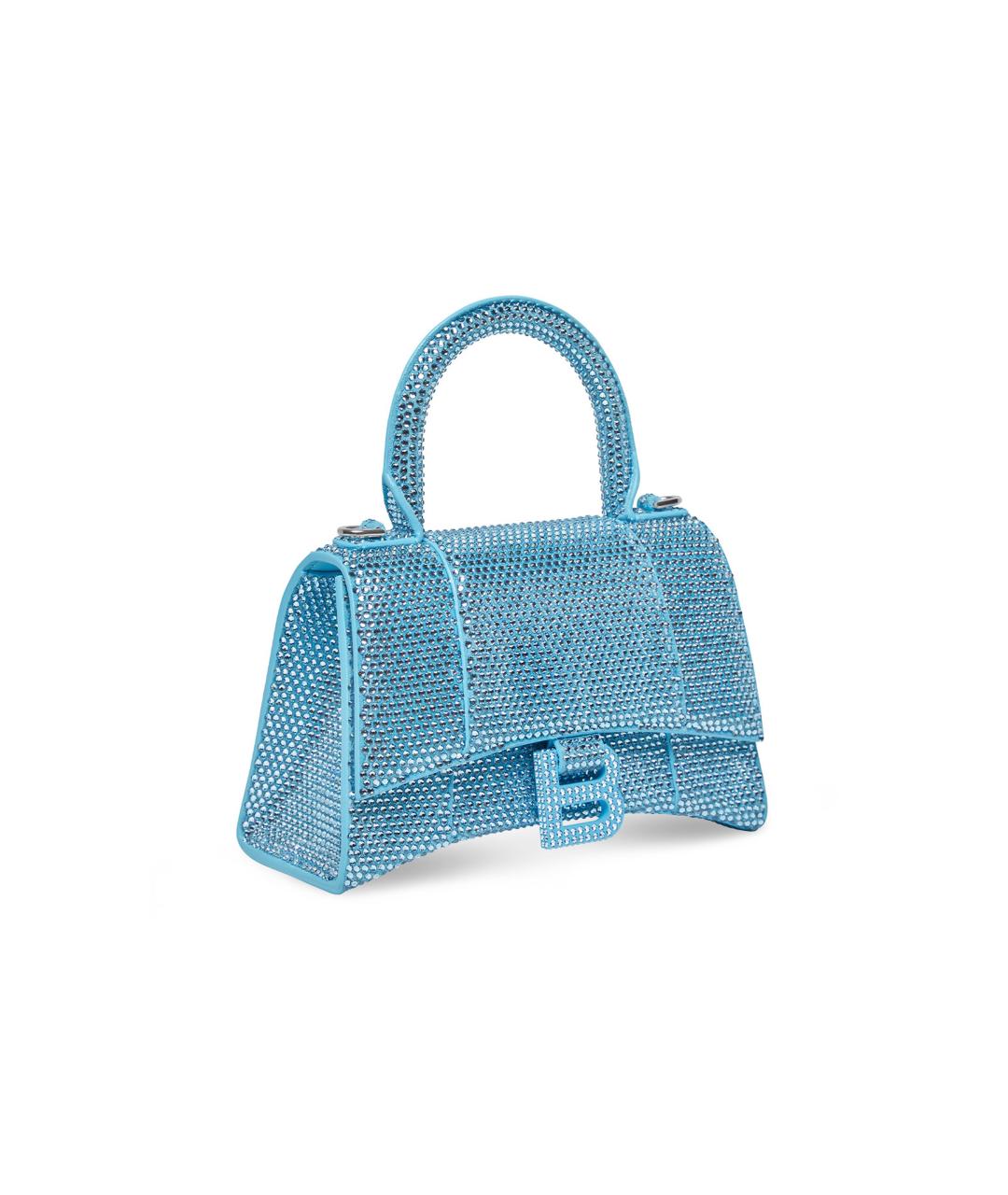 BALENCIAGA Синяя кожаная сумка через плечо, фото 2