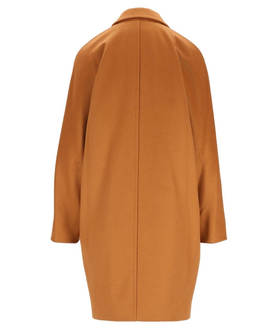 MAX MARA STUDIO Коричневое шерстяное пальто, фото 2