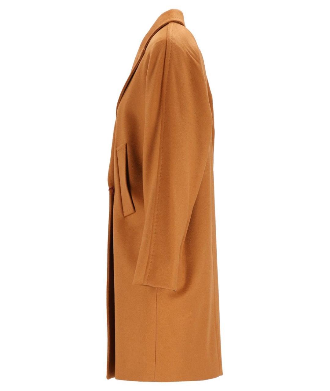 MAX MARA STUDIO Коричневое шерстяное пальто, фото 3