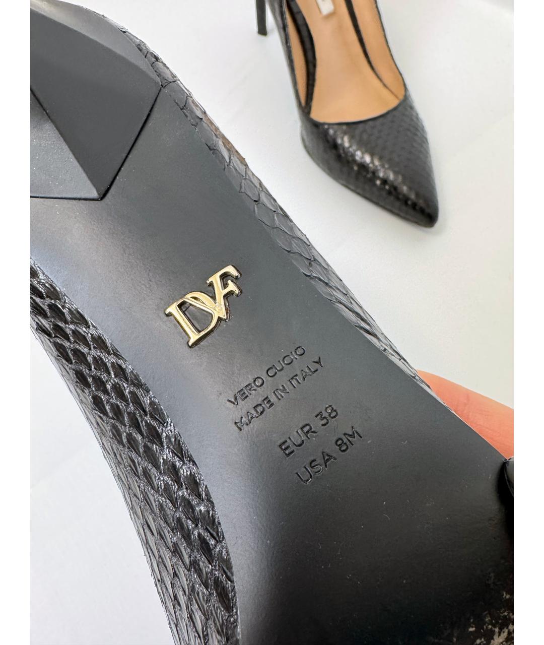 DIANE VON FURSTENBERG Черные кожаные туфли, фото 5