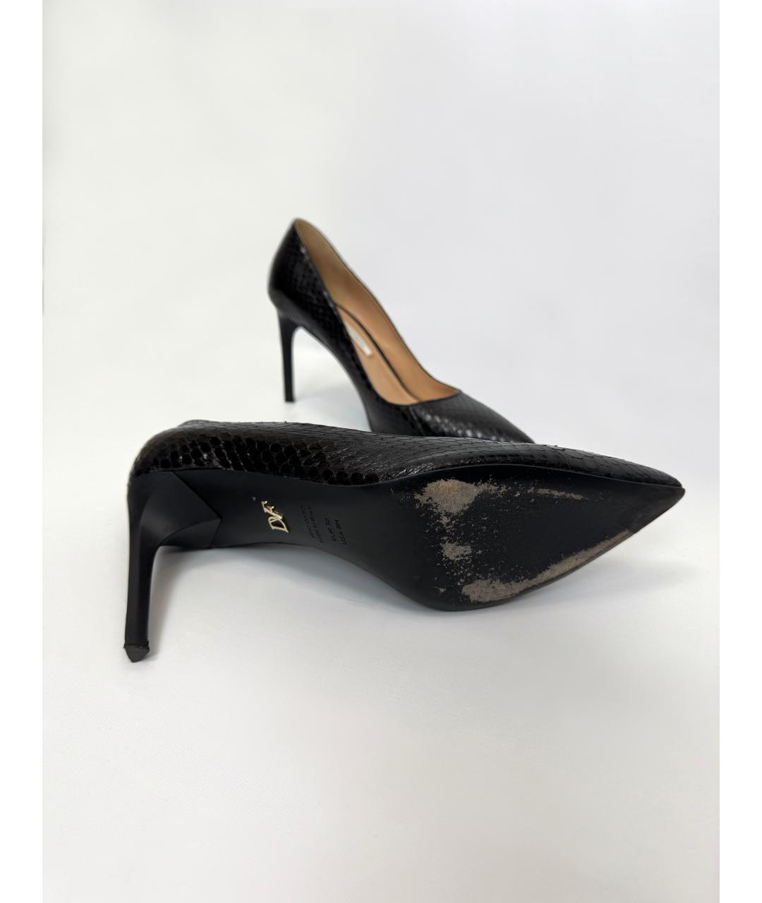 DIANE VON FURSTENBERG Черные кожаные туфли, фото 3