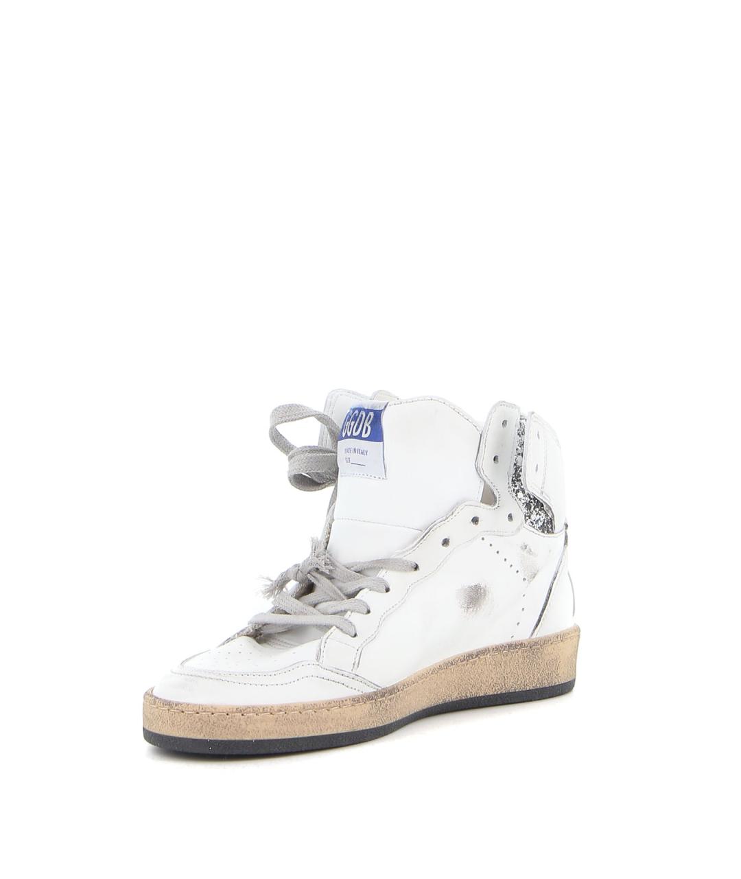 GOLDEN GOOSE Белые кожаные кеды, фото 3