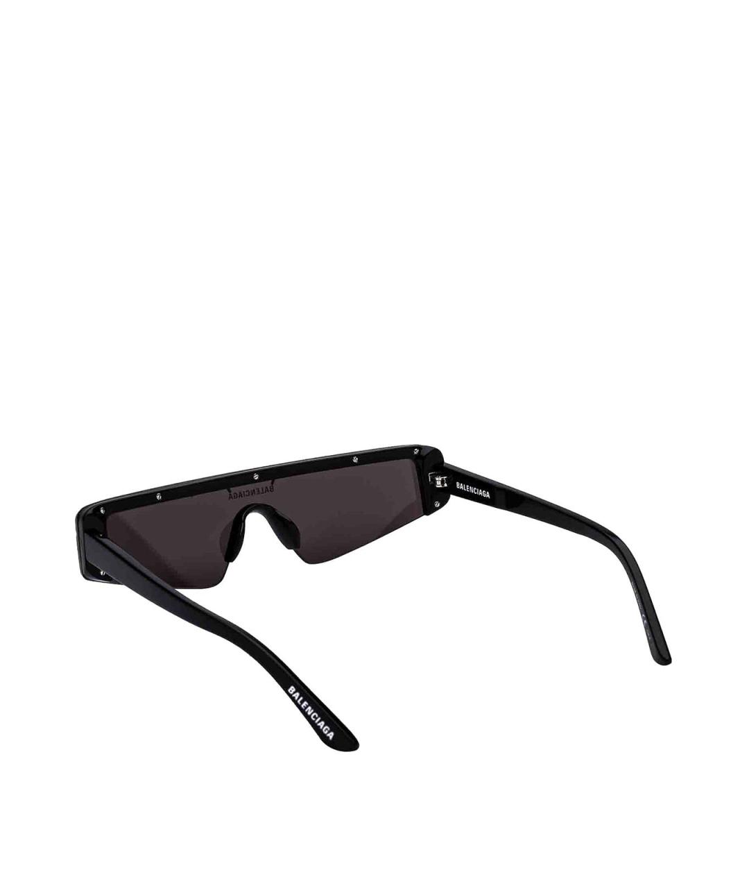 BALENCIAGA Черные пластиковые солнцезащитные очки, фото 4