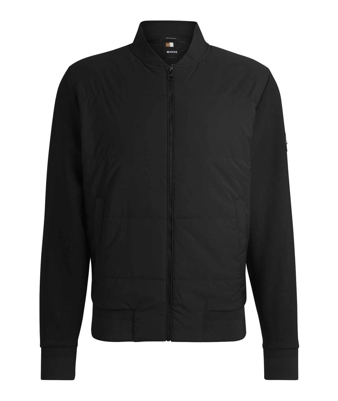 HUGO BOSS Черная полиэстеровая куртка, фото 1