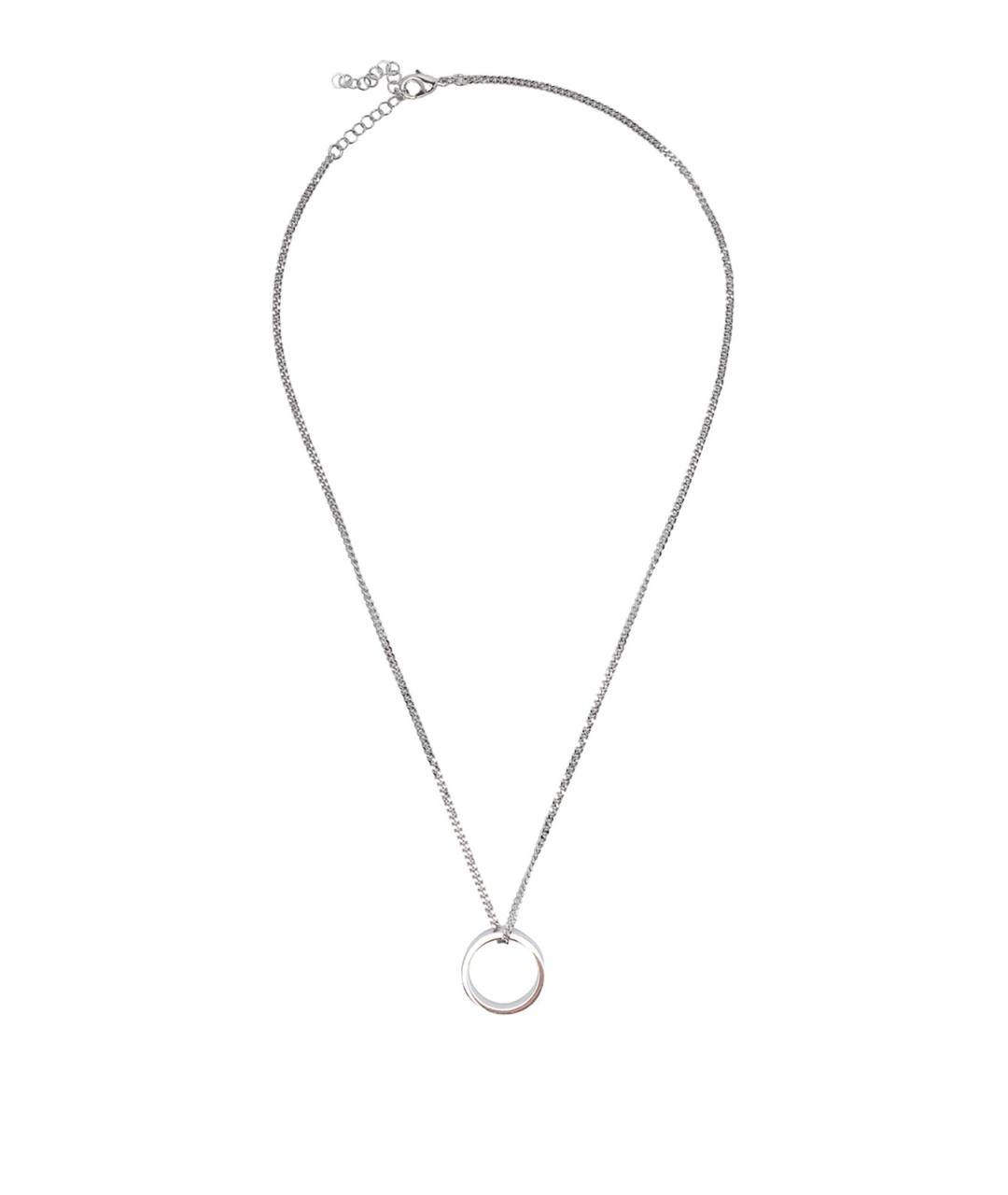 MM6 MAISON MARGIELA Серебряное серебряное колье, фото 1
