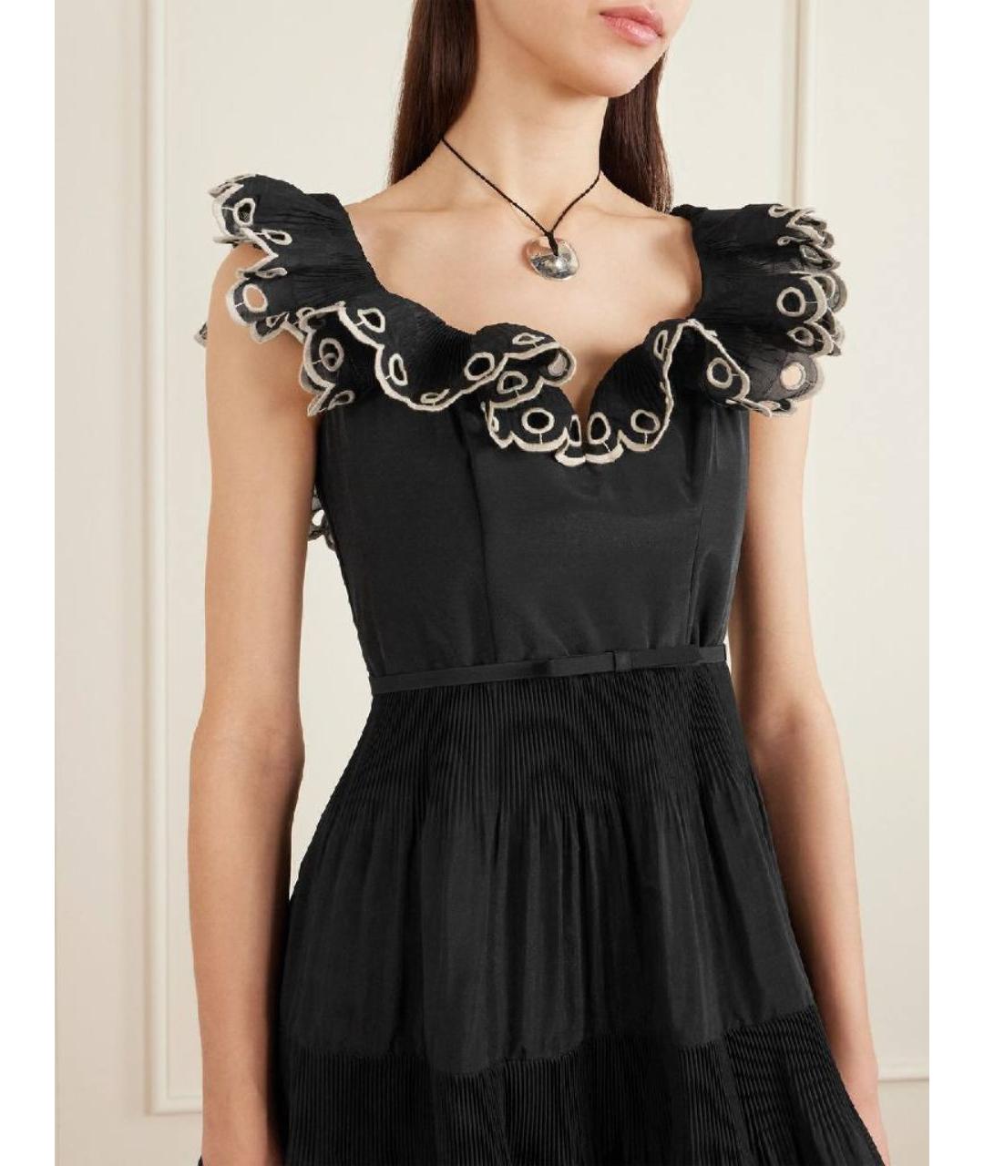 ZIMMERMANN Черное вискозное коктейльное платье, фото 4