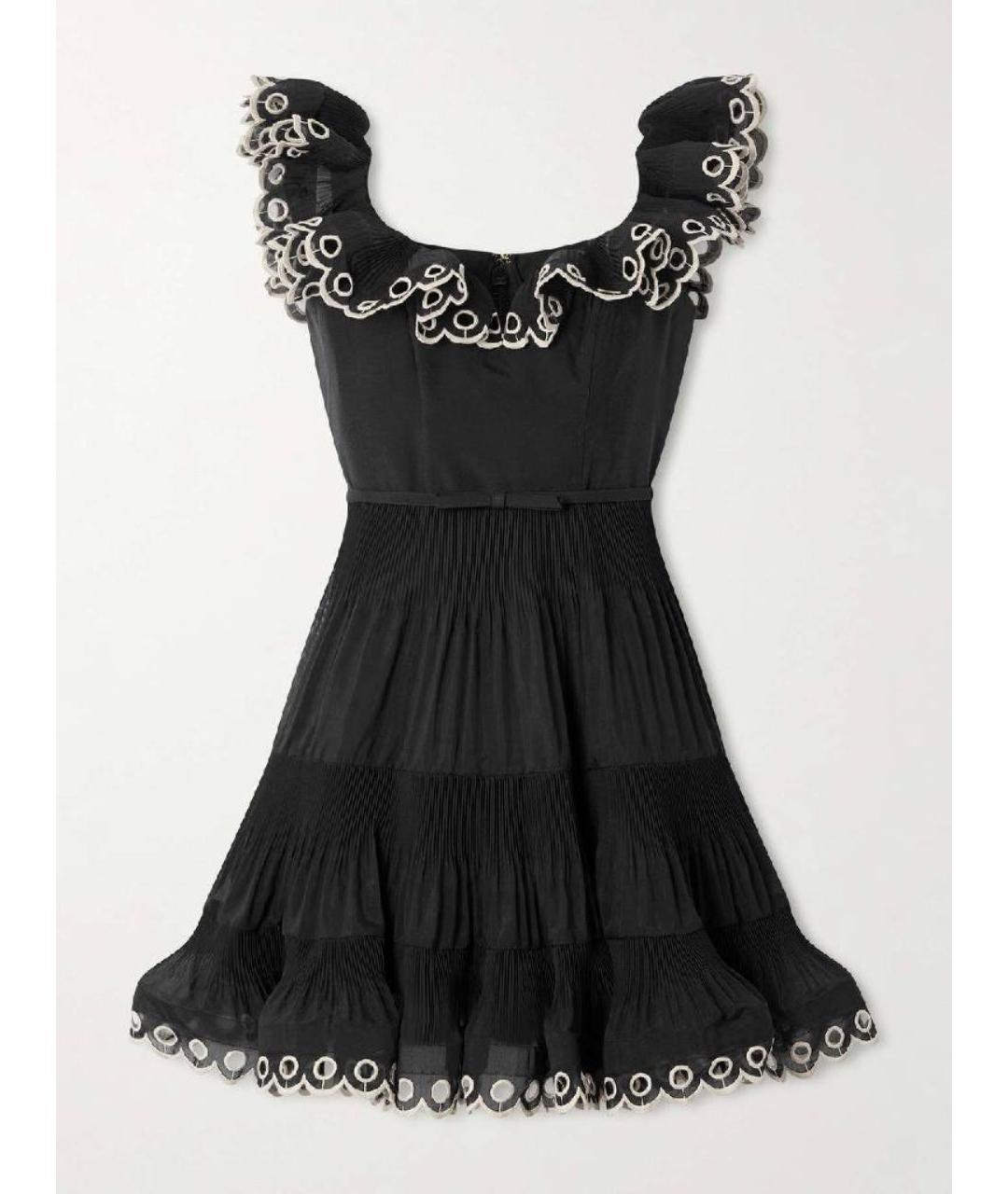 ZIMMERMANN Черное вискозное коктейльное платье, фото 5
