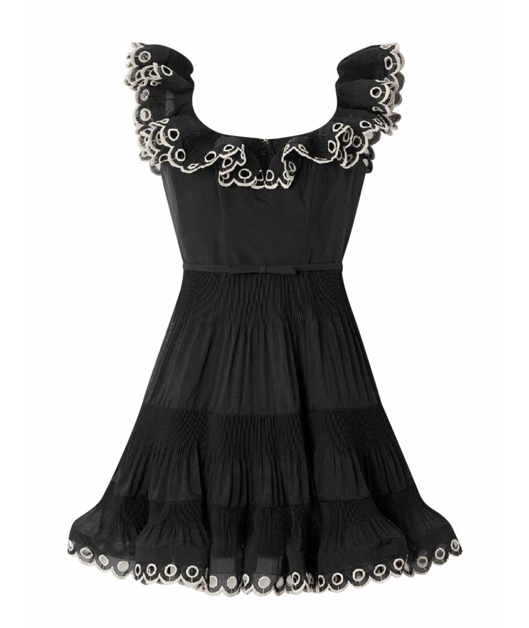 ZIMMERMANN Черное вискозное коктейльное платье, фото 1