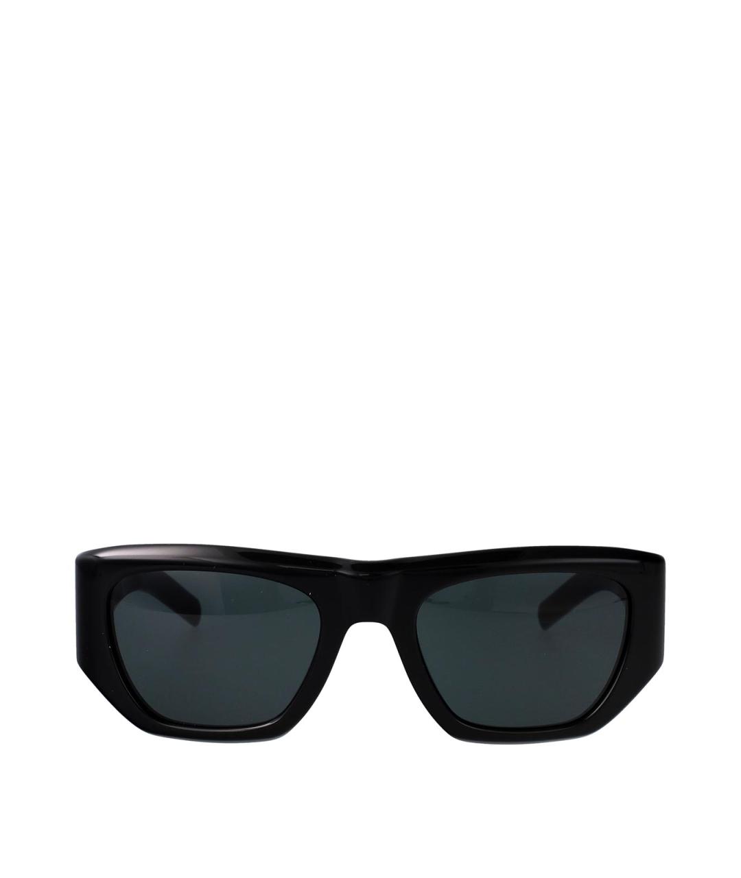 SAINT LAURENT Черные пластиковые солнцезащитные очки, фото 1