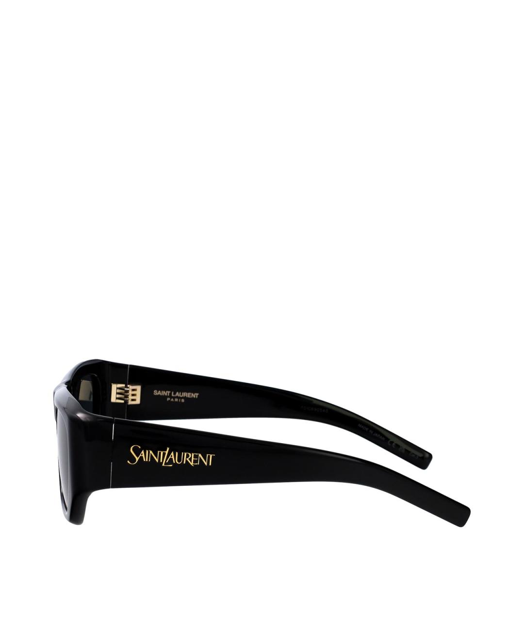 SAINT LAURENT Черные пластиковые солнцезащитные очки, фото 3