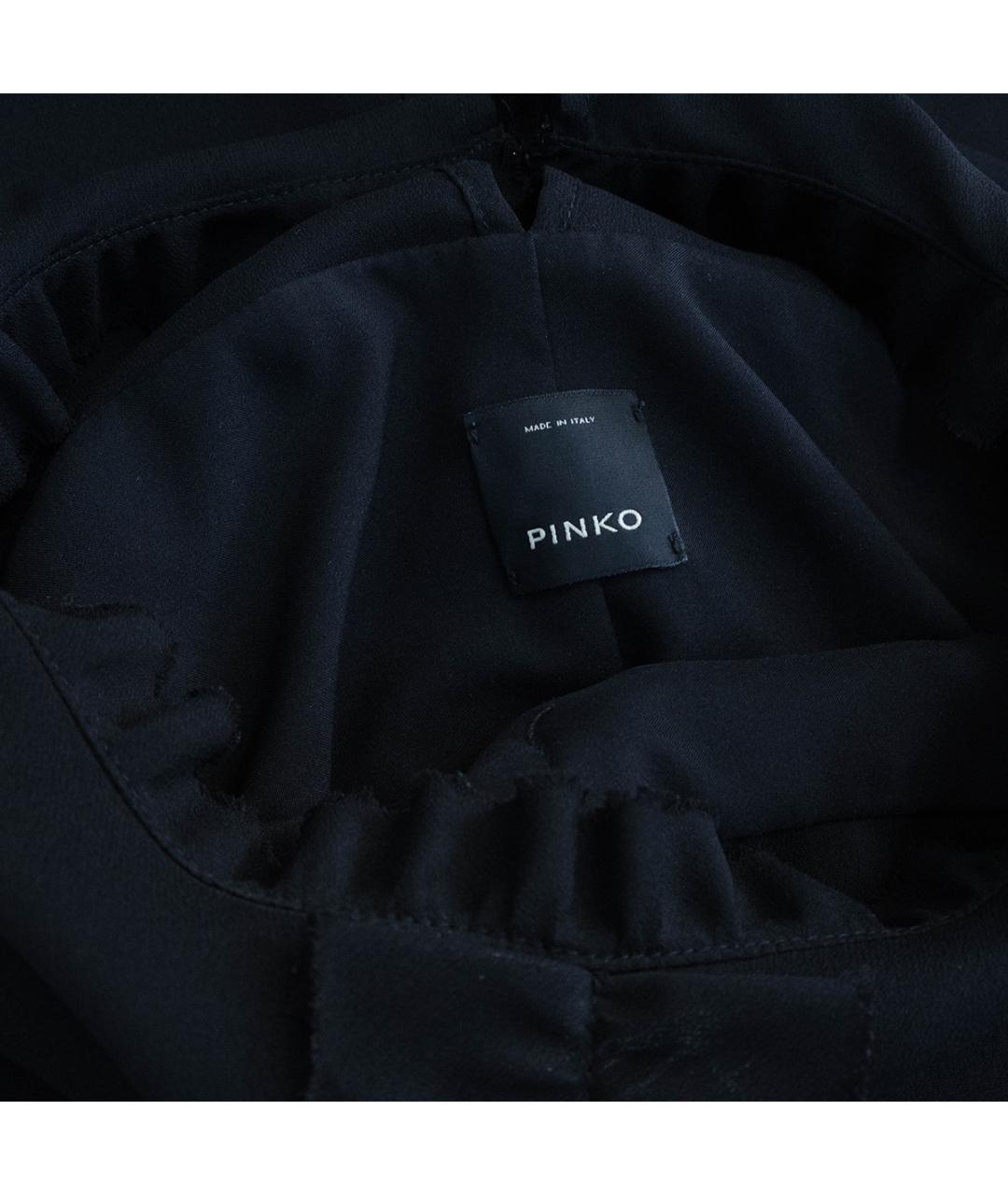 PINKO Черное полиэстеровое повседневное платье, фото 4