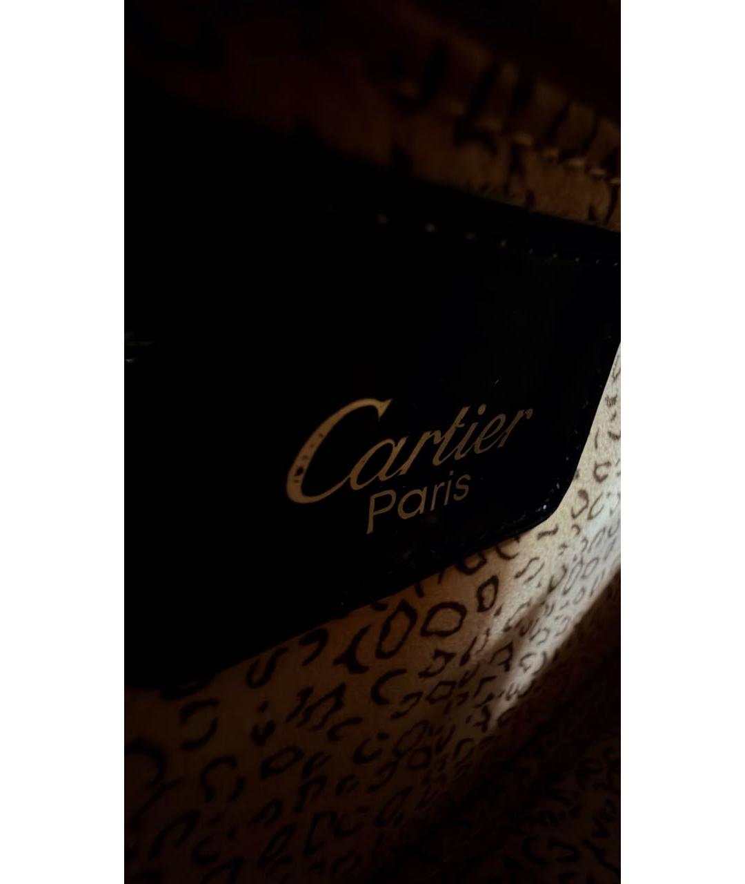 CARTIER Черная сумка через плечо из лакированной кожи, фото 5