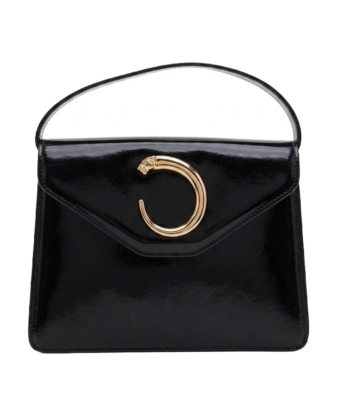 CARTIER Черная сумка через плечо из лакированной кожи, фото 1