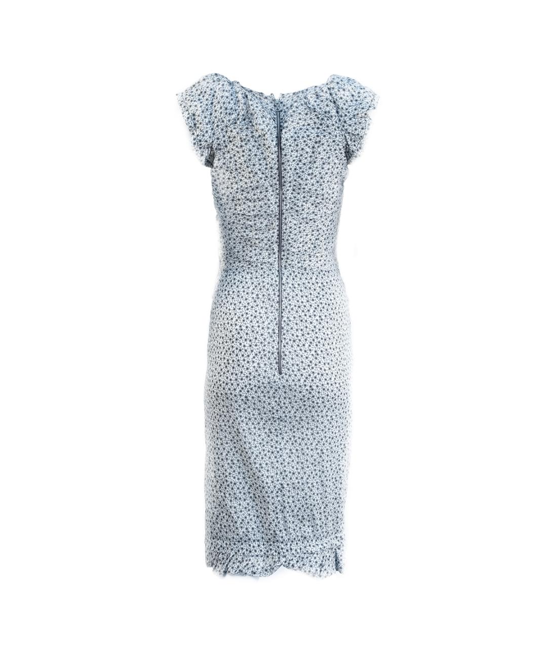 NINA RICCI Белое льняное повседневное платье, фото 2