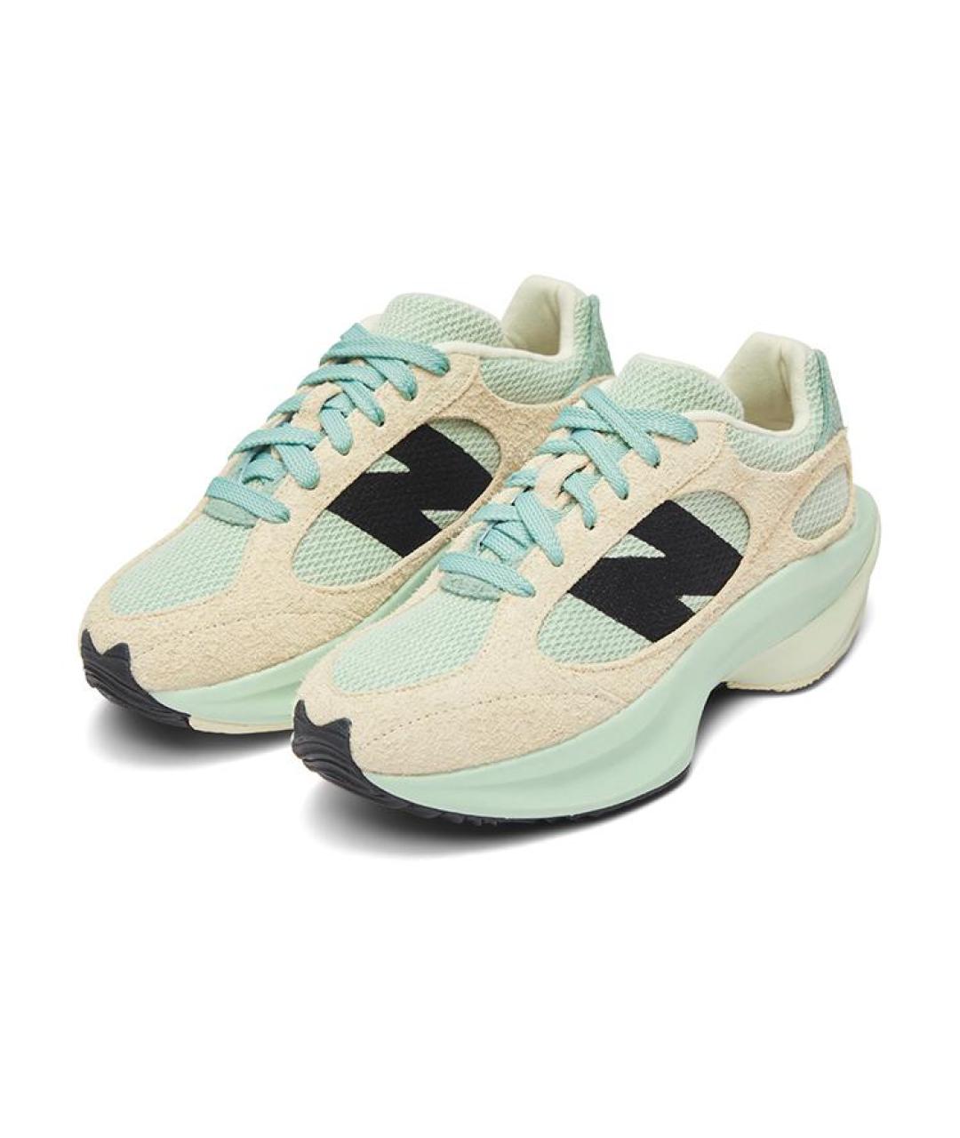 NEW BALANCE Бежевые замшевые кроссовки, фото 4