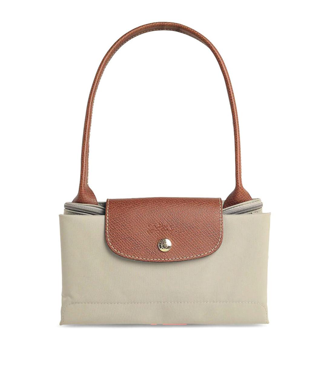 LONGCHAMP Серая тканевая сумка через плечо, фото 1