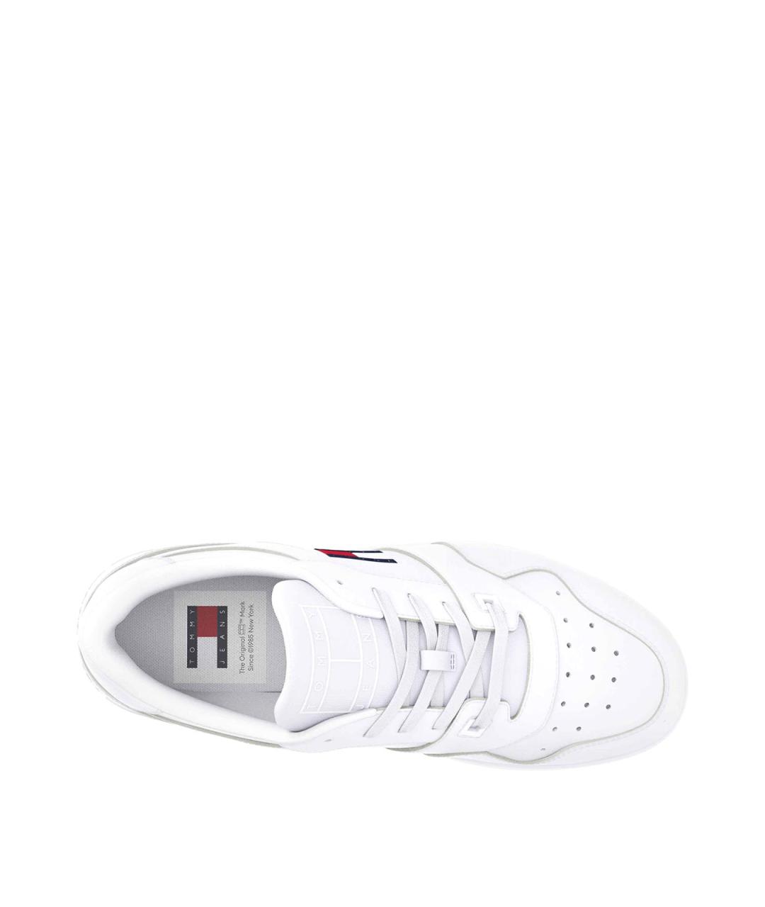 TOMMY HILFIGER Белые кожаные низкие кроссовки / кеды, фото 4