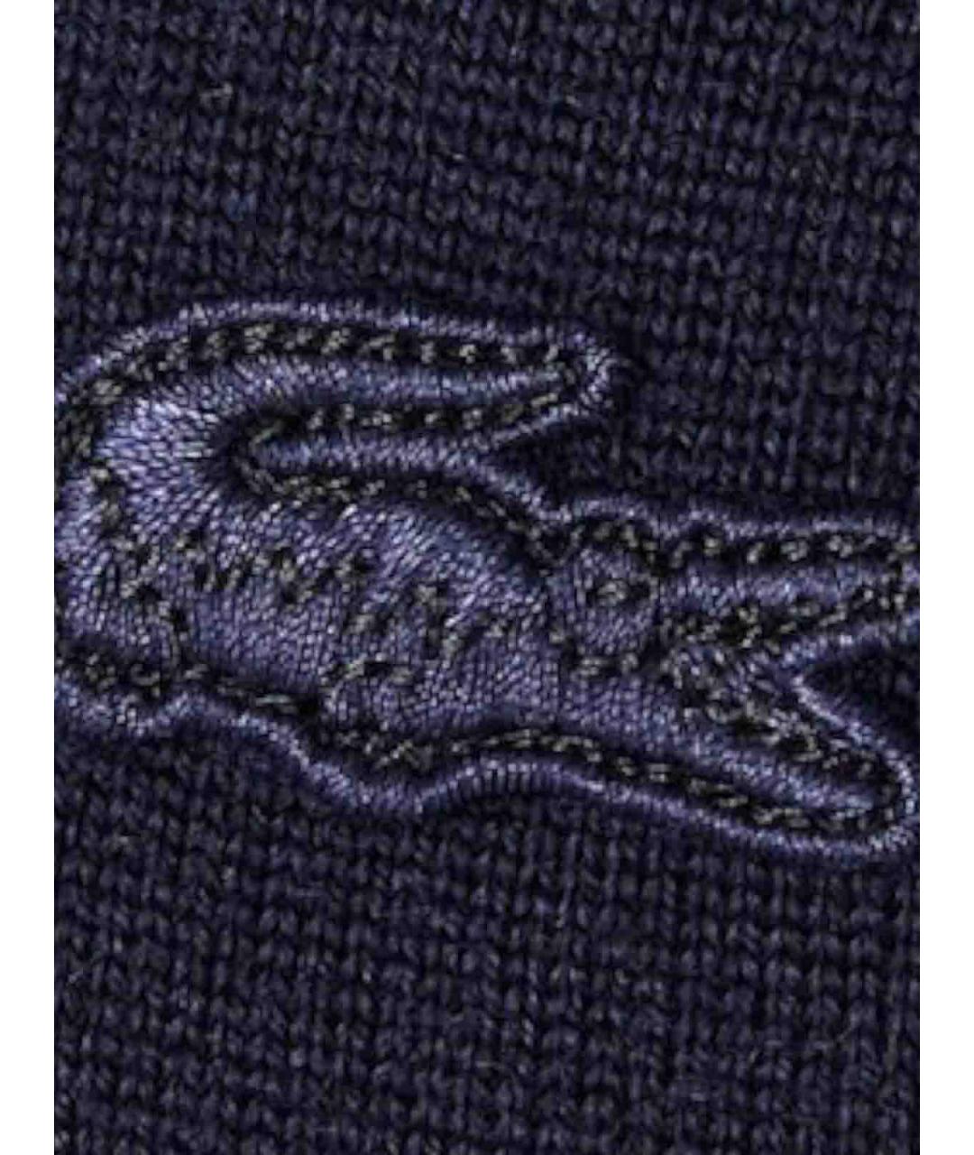 LACOSTE Синий шерстяной джемпер / свитер, фото 3