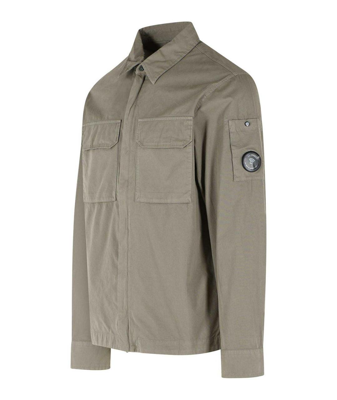CP COMPANY Серая хлопковая куртка, фото 3