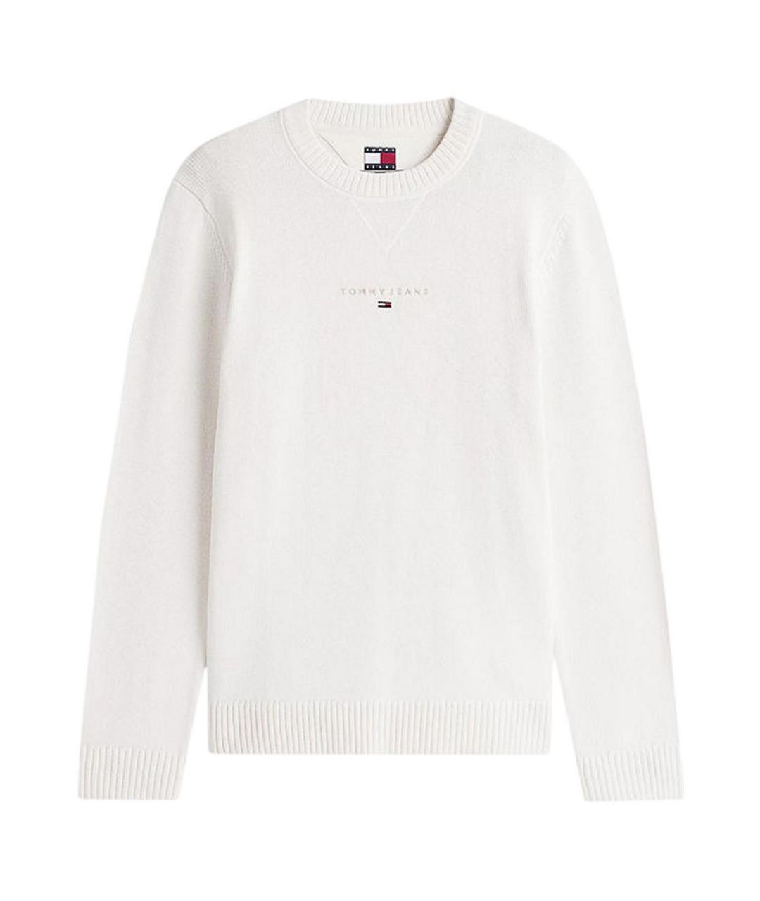 TOMMY HILFIGER Белый хлопковый джемпер / свитер, фото 1