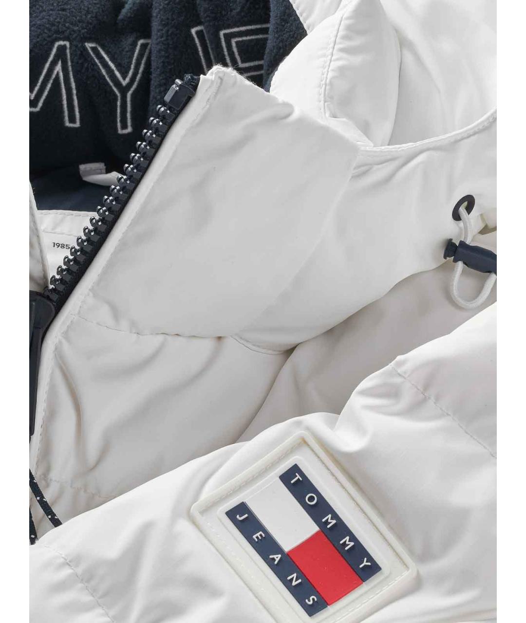 TOMMY HILFIGER Белая полиэстеровая куртка, фото 3