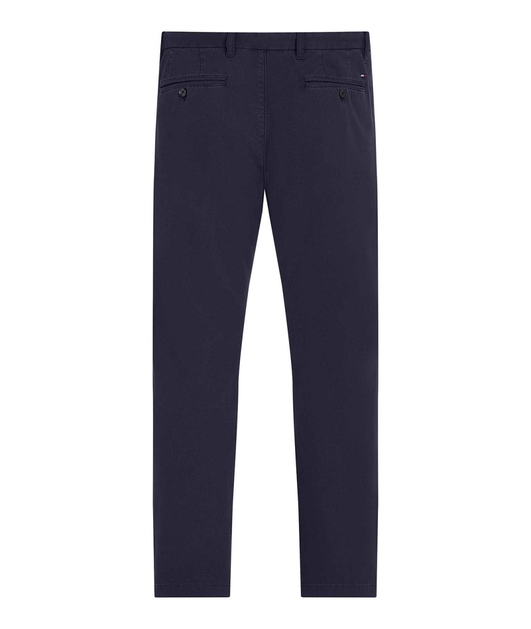 TOMMY HILFIGER Синие хлопковые повседневные брюки, фото 2