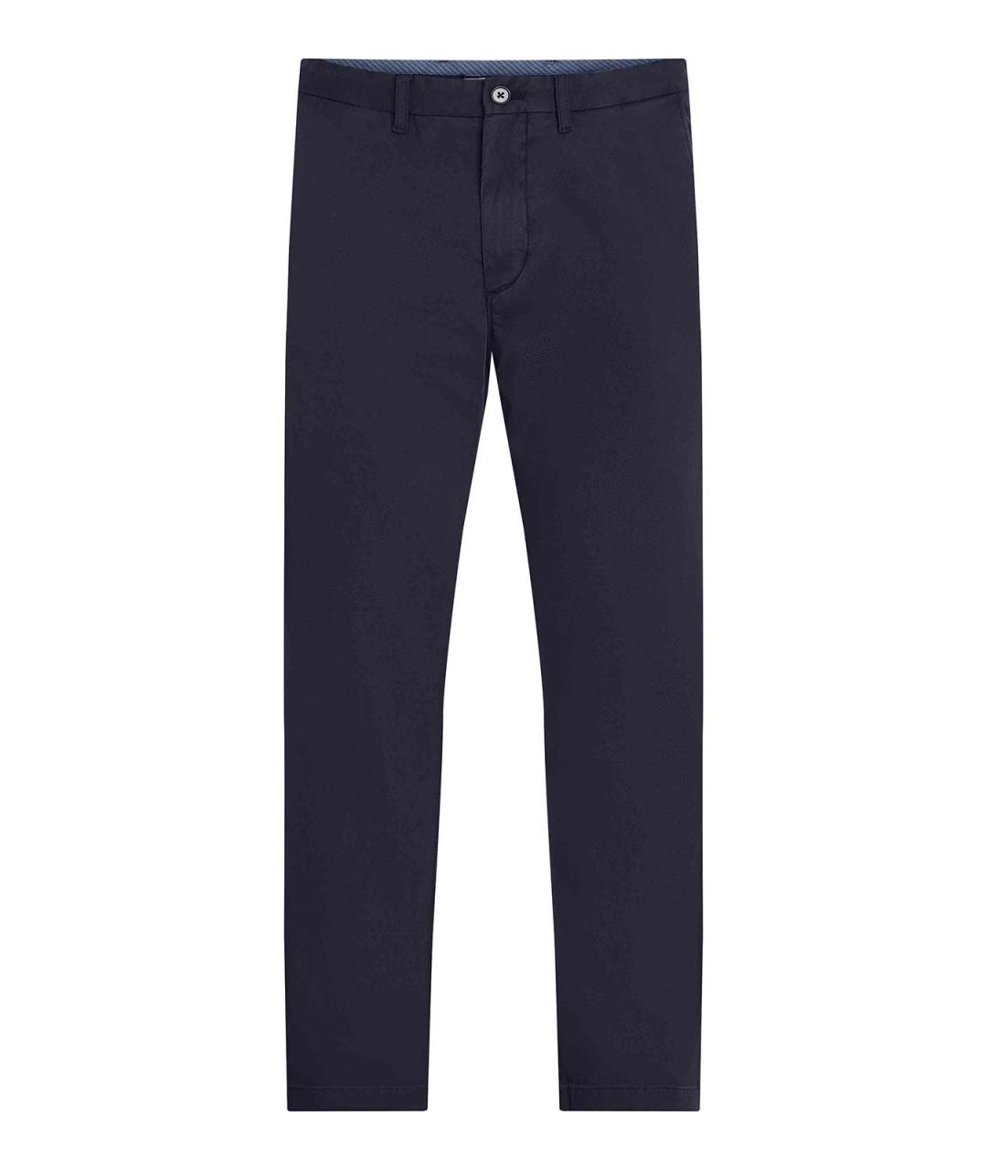 TOMMY HILFIGER Синие хлопковые повседневные брюки, фото 1