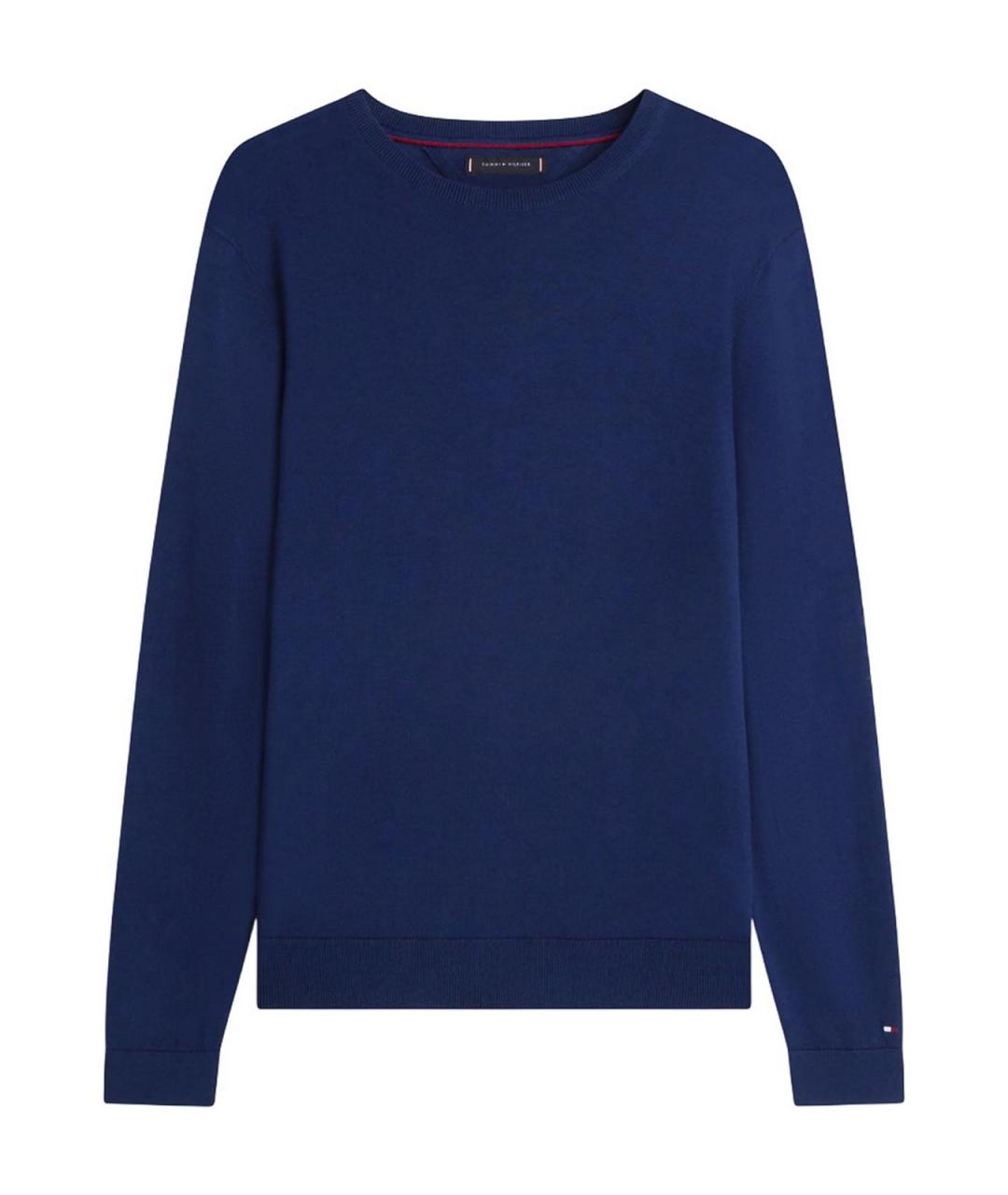 TOMMY HILFIGER Синий хлопковый джемпер / свитер, фото 1
