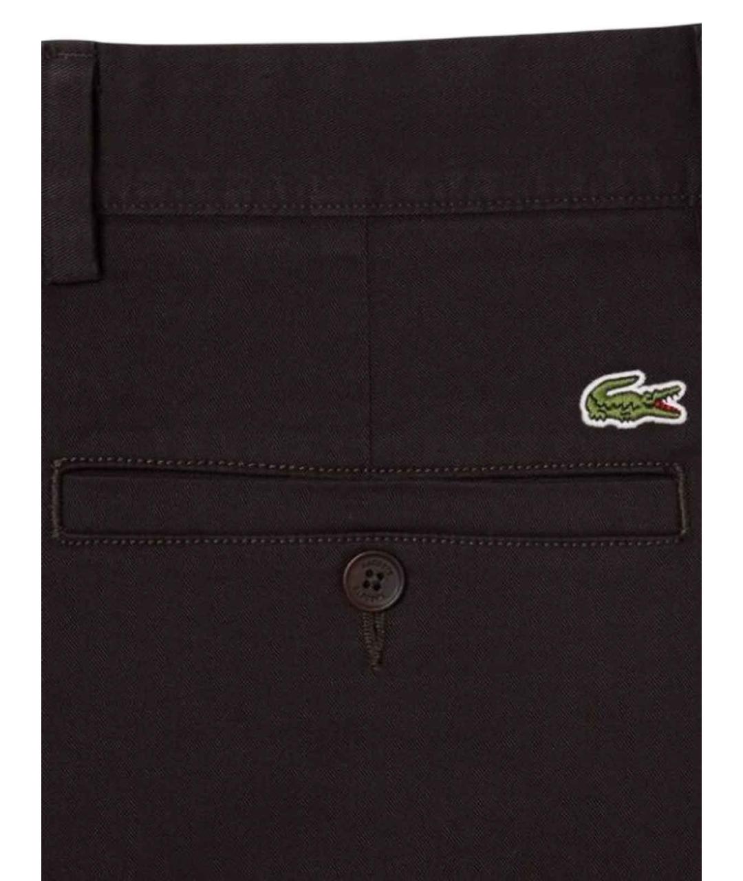 LACOSTE Коричневые хлопковые шорты, фото 2