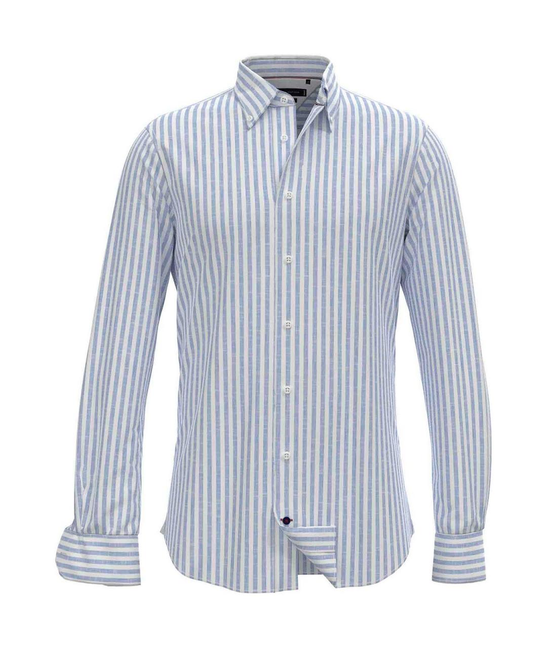 TOMMY HILFIGER Мульти льняная классическая рубашка, фото 1