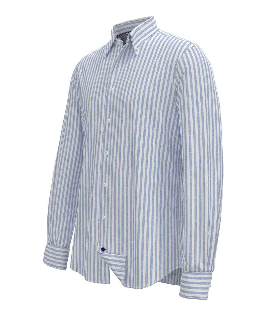TOMMY HILFIGER Мульти льняная классическая рубашка, фото 3