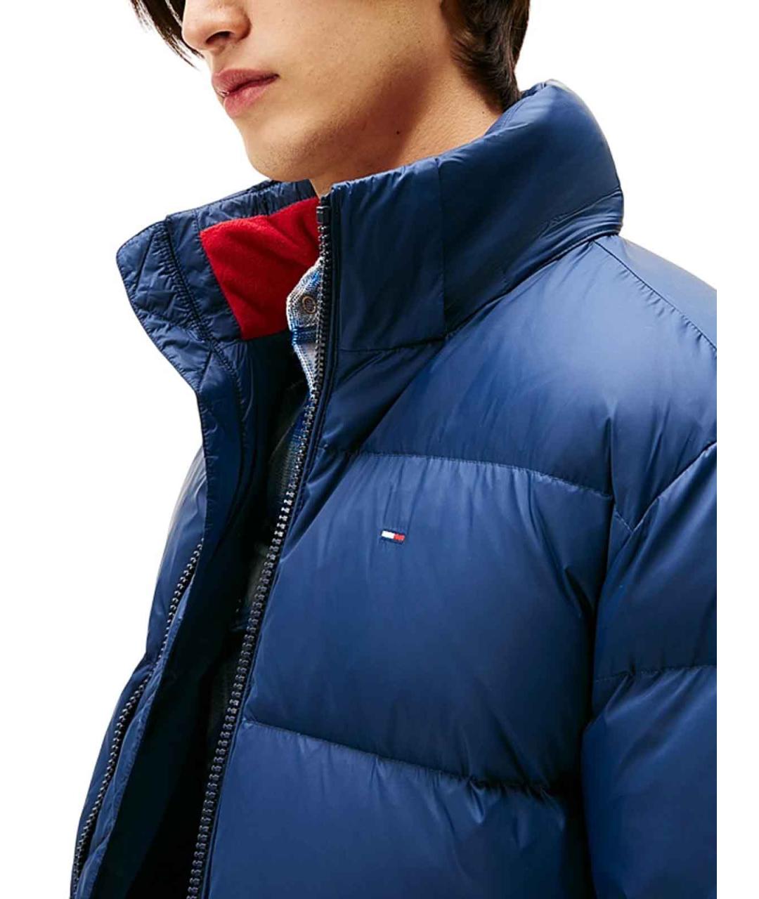 TOMMY HILFIGER Синий полиамидовый пуховик, фото 4