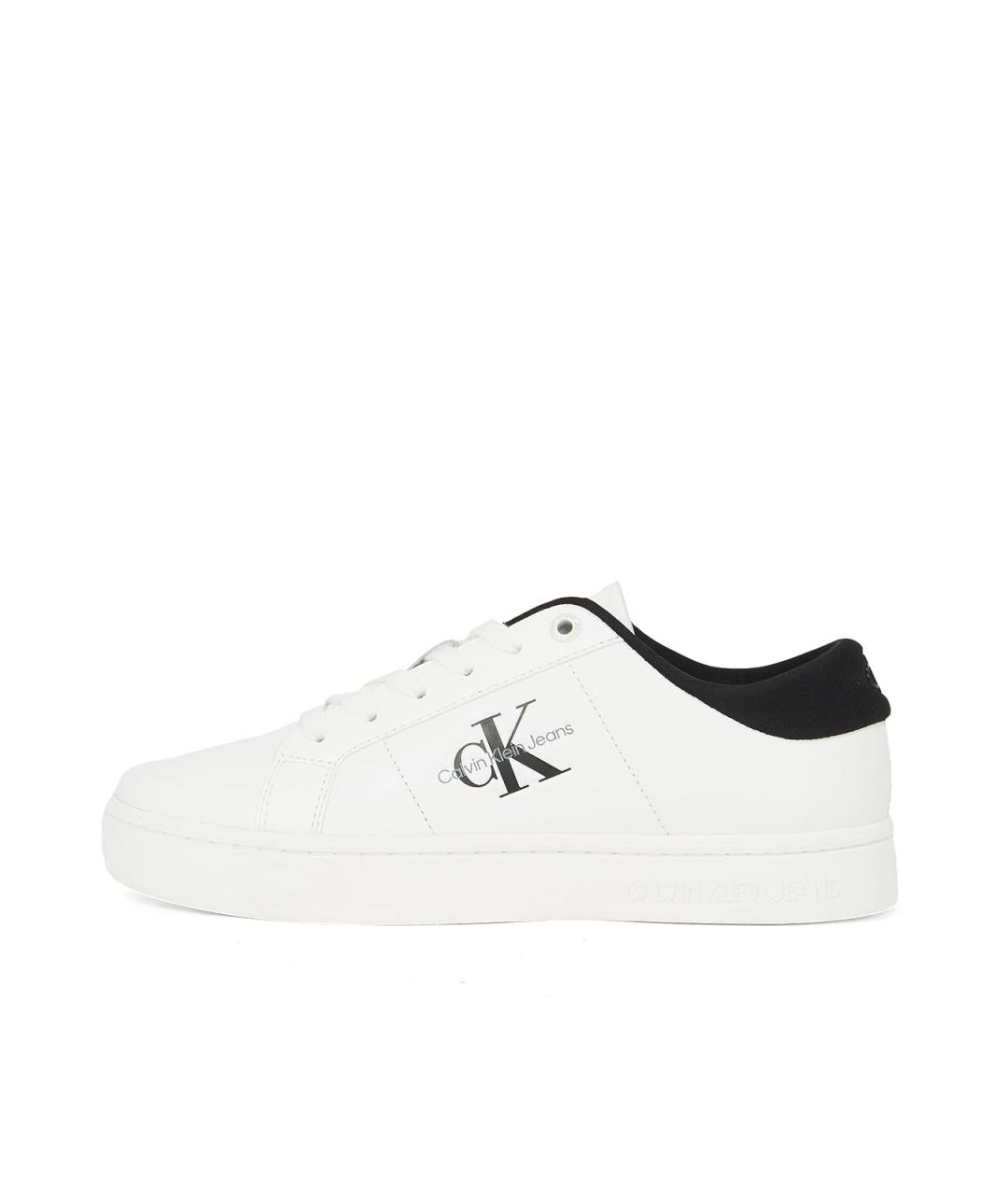 CALVIN KLEIN Белые кожаные кеды, фото 2