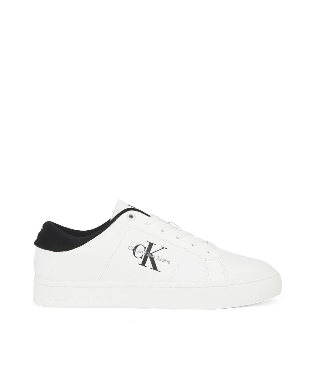 CALVIN KLEIN Белые кожаные кеды, фото 1