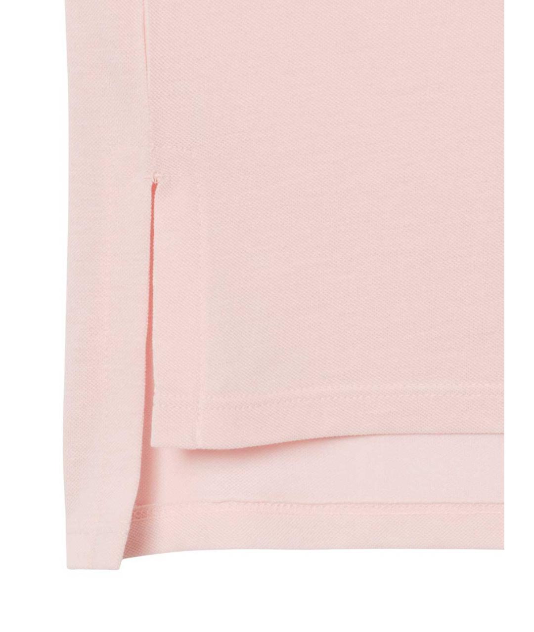 LACOSTE Розовая хлопковая футболка, фото 3