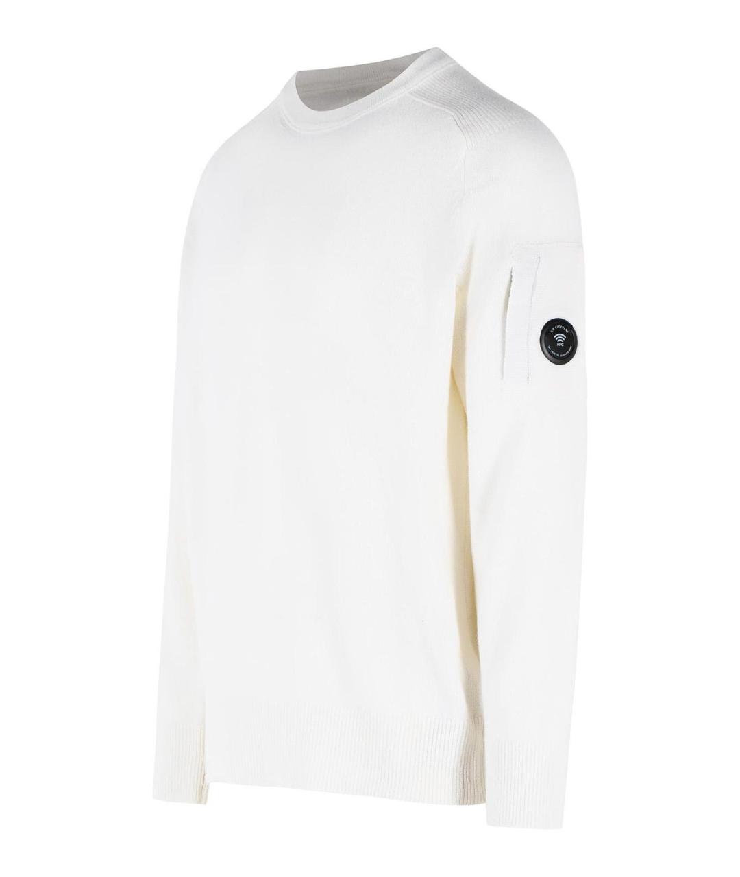 CP COMPANY Белый шерстяной джемпер / свитер, фото 3
