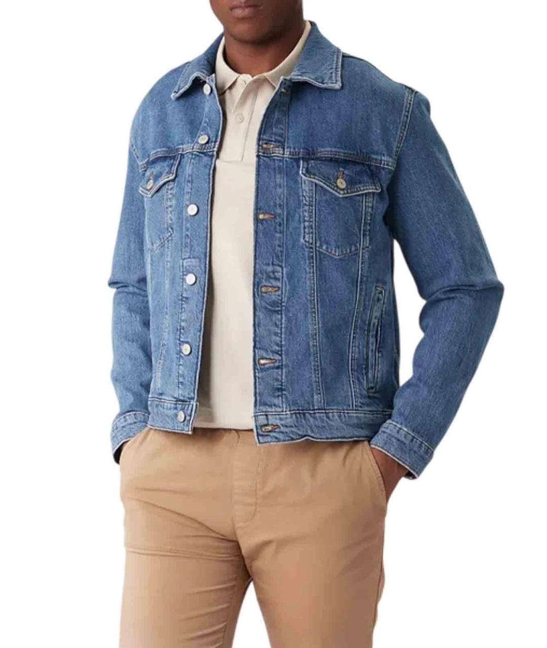 TOMMY HILFIGER Синяя хлопковая куртка, фото 5