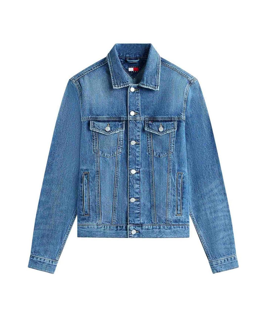 TOMMY HILFIGER Синяя хлопковая куртка, фото 1