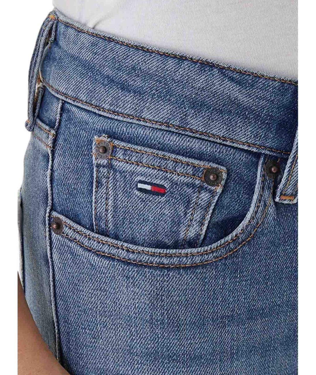TOMMY HILFIGER Синие хлопковые джинсы слим, фото 5