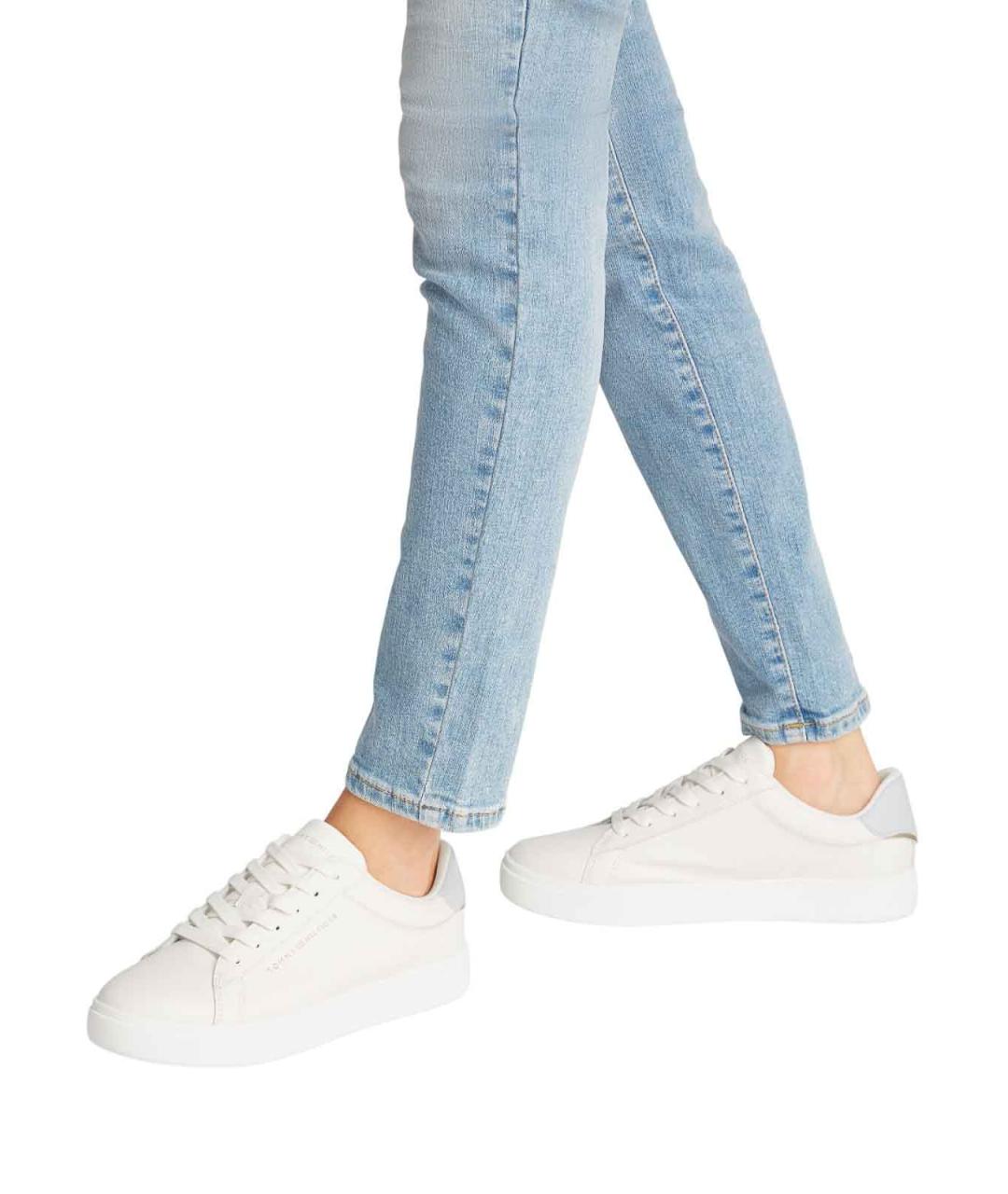 TOMMY HILFIGER Белые кожаные кеды, фото 6