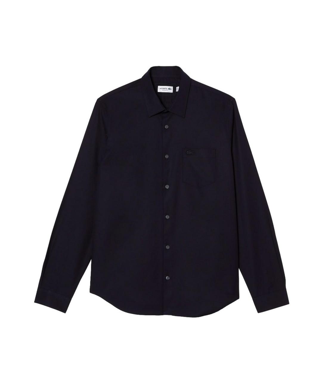 LACOSTE Синяя хлопковая классическая рубашка, фото 1