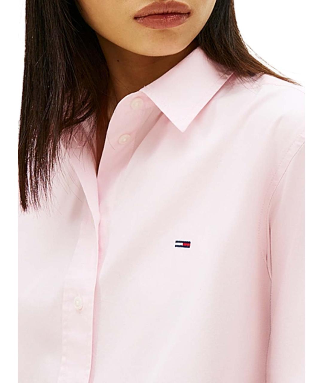 TOMMY HILFIGER Розовая хлопковая рубашка, фото 3