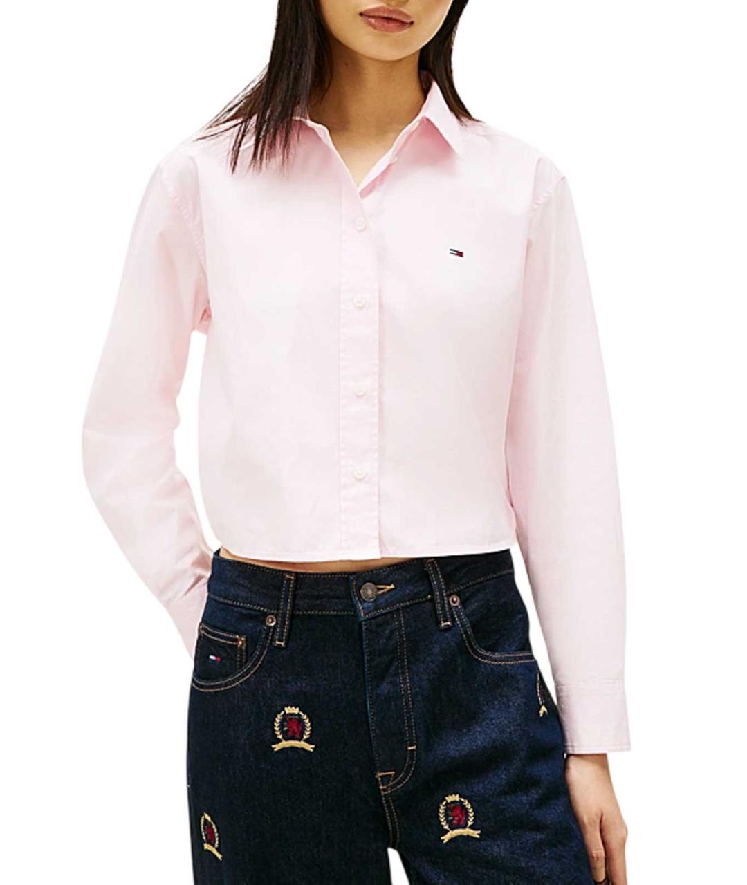 TOMMY HILFIGER Розовая хлопковая рубашка, фото 2