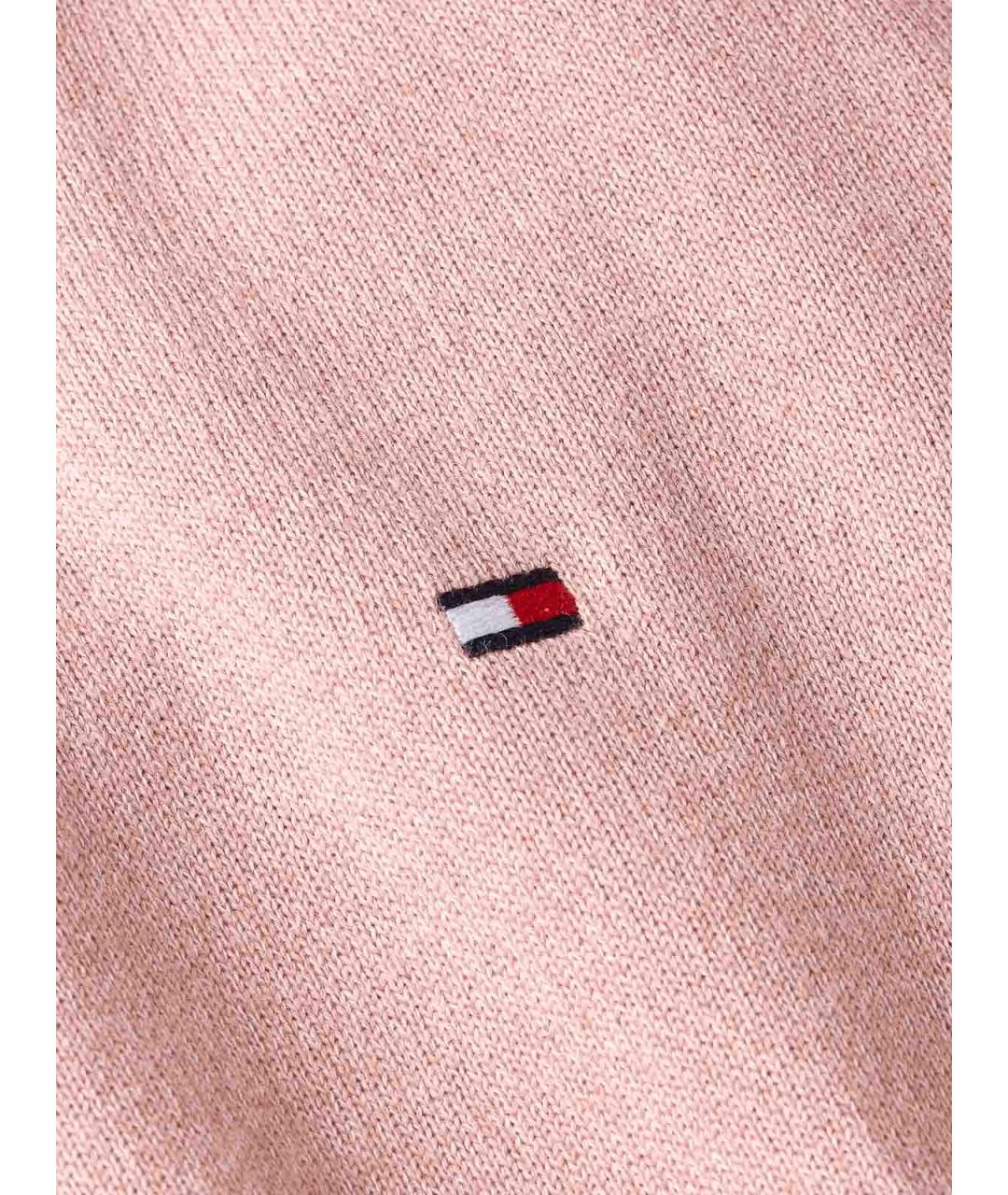 TOMMY HILFIGER Розовый хлопковый джемпер / свитер, фото 3
