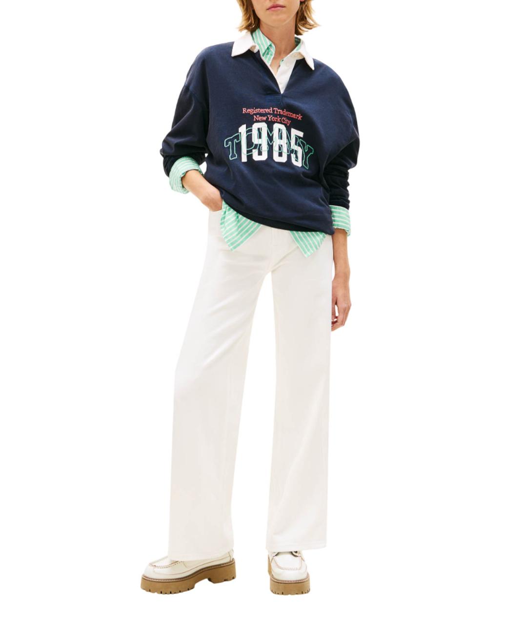 TOMMY HILFIGER Белые прямые джинсы, фото 4