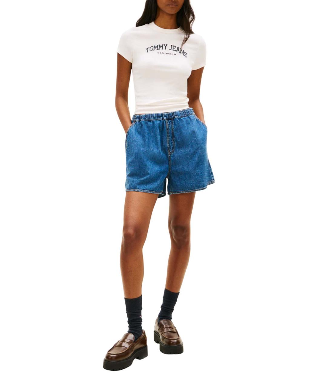 TOMMY HILFIGER Синие хлопковые шорты, фото 4