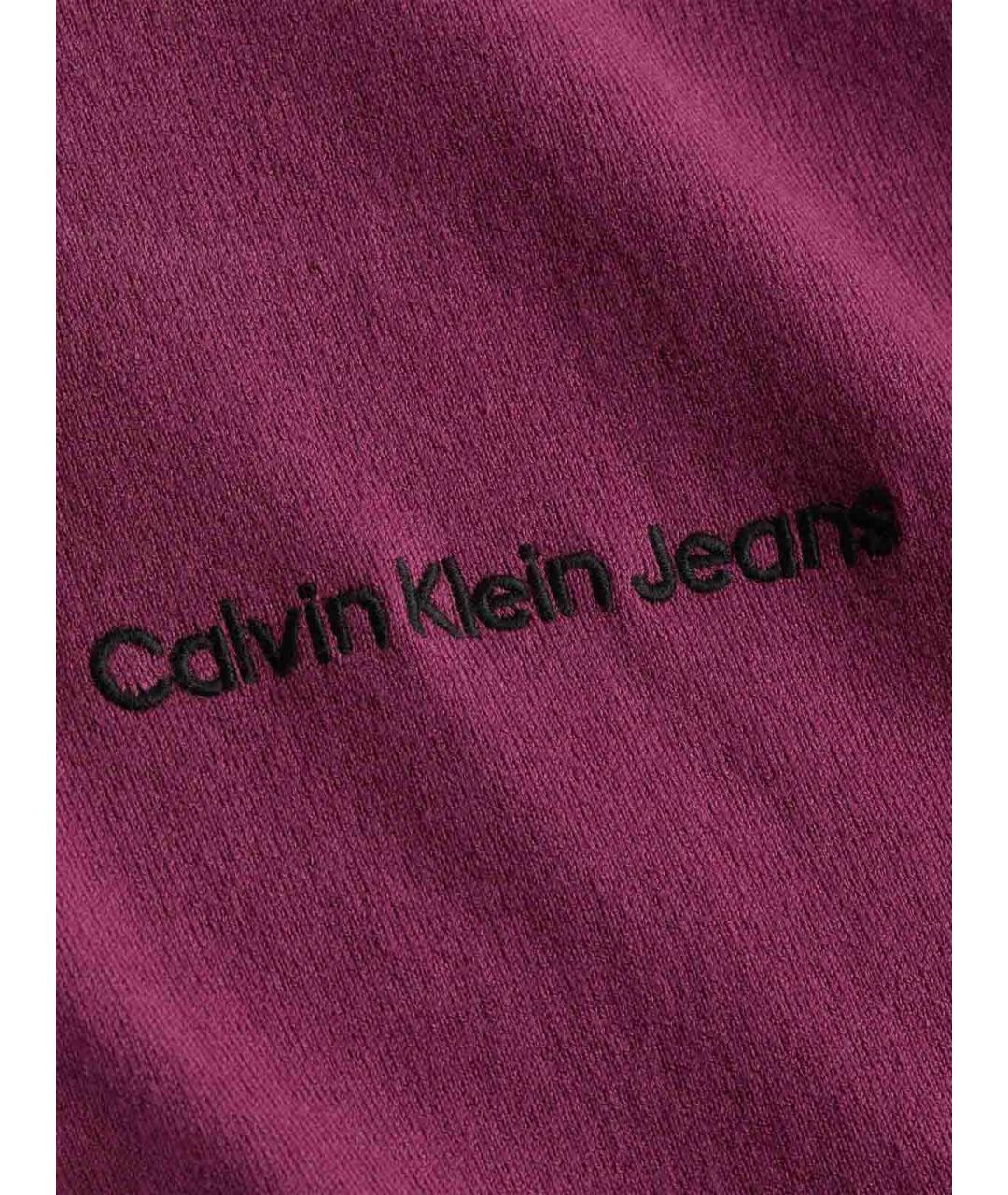 CALVIN KLEIN Фиолетовый хлопковый джемпер / свитер, фото 3
