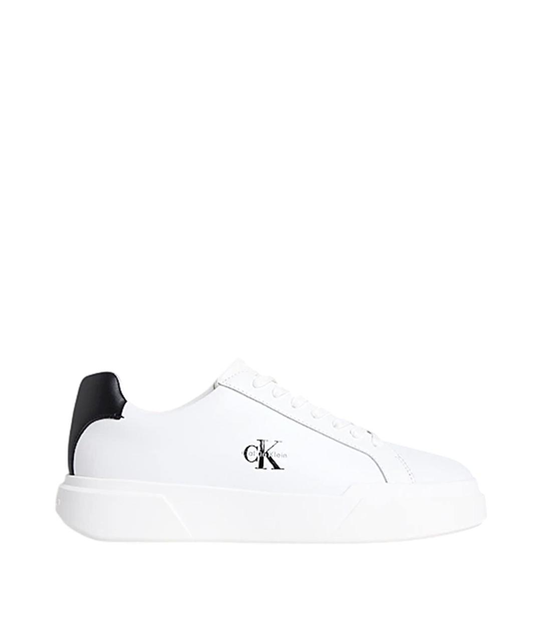 CALVIN KLEIN Белые низкие кроссовки / кеды, фото 1